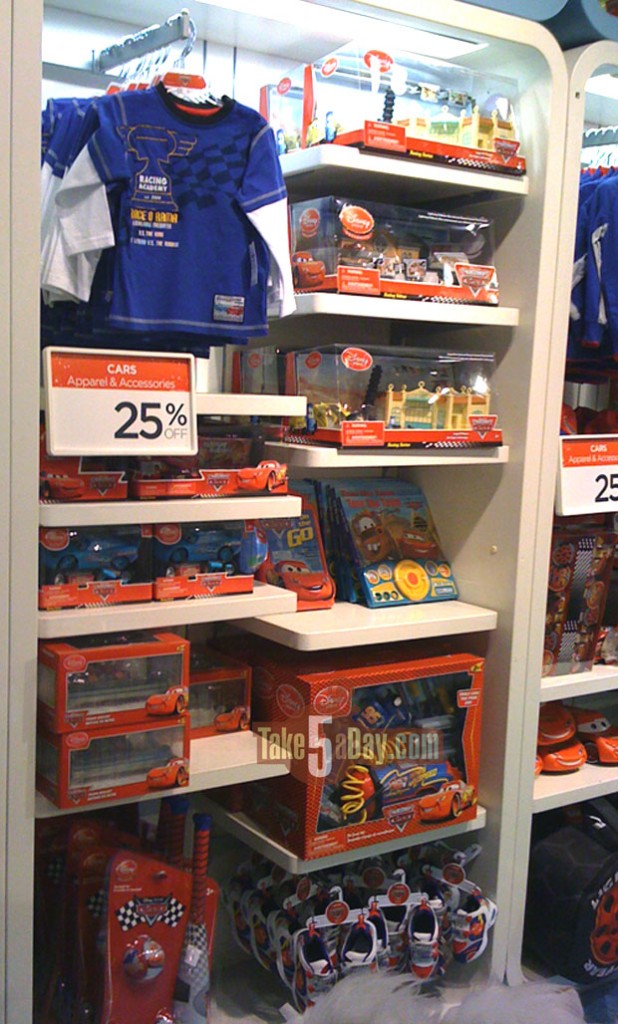 disney cars shelf