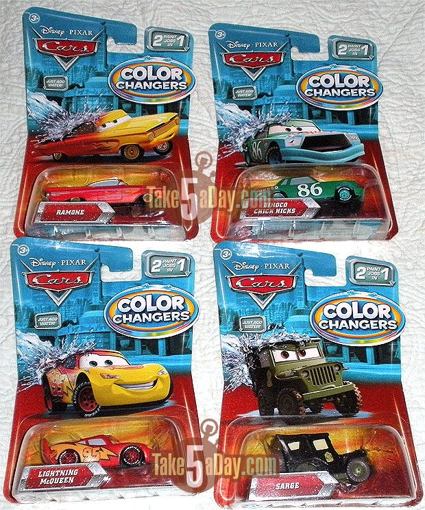 mattel color changing cars