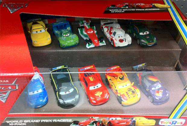 Take Five A Day Blog Archive Mattel Disney Pixar Cars 2 Diecast World Grand Prix 10 Pack Summer Re Run
