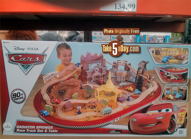 disney cars wooden table