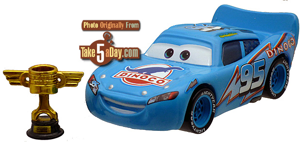 Disney Cars Movie Lightning McQueen Dinoco Celebrity Signature Chase Toy  Car 
