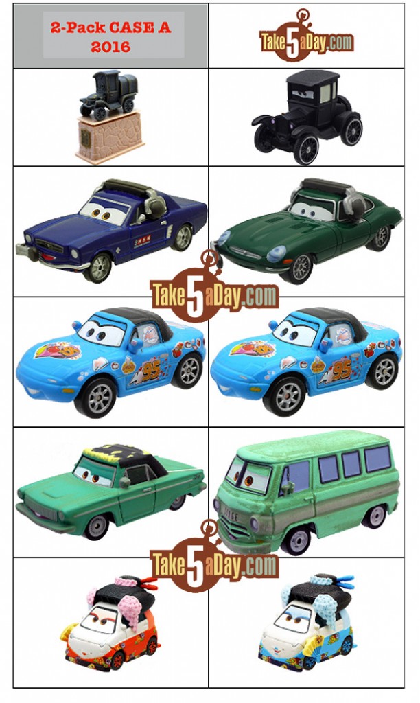 Mattel Disney Pixar CARS: 2016 2-Pack Diecasts | Take Five a Day