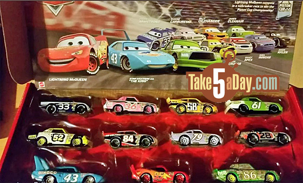 Five a Day » Blog Archive » Mattel Disney Pixar CARS: Piston Cup Collection Unfolds