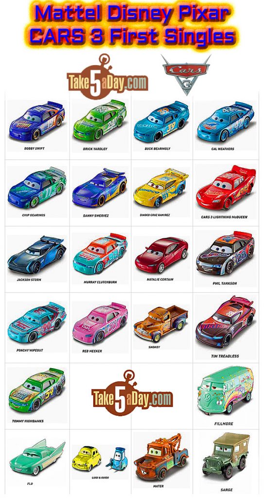 Take Five a Day » Blog Archive » Mattel Disney Pixar CARS 3: It’s Here ...