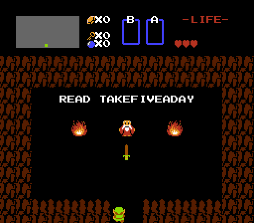 Take Five a Day » Blog Archive » Old 8-Bit Video Game Text Generator