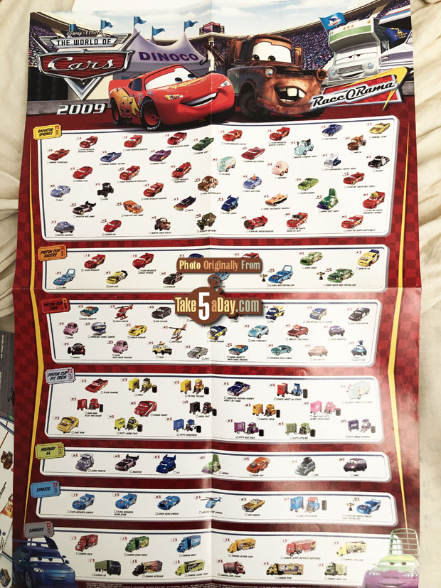 Take Five a Day » Blog Archive » Mattel Disney Pixar CARS: Rare Poster ...