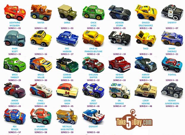 cars mini racer list
