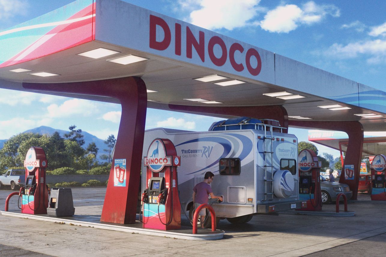 dinoco car