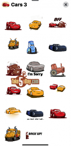 Take Five a Day » Blog Archive » Disney Pixar CARS 3: iMessage Stickers ...