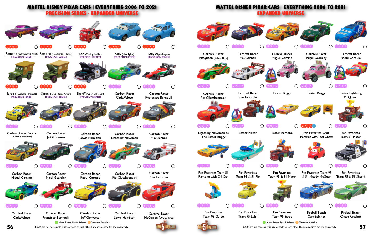 Take Five a Day » Blog Archive » Mattel Disney Pixar CARS New Complete